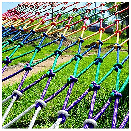 Yimihua Red de Cuerda de cáñamo Red de Seguridad para Gatos y Mascotas Valla de Red Protectora anticaídas para escaleras de Ventana de balcón(Size:1 * 1m(3 * 3ft))