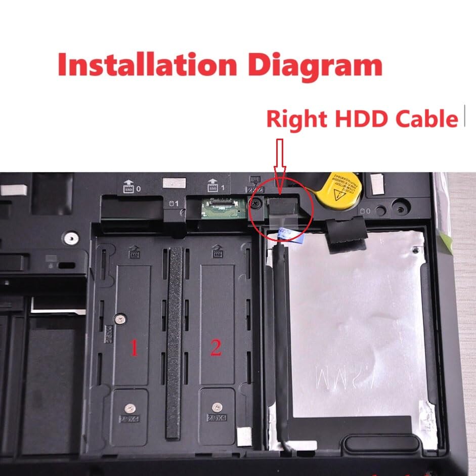 Cable SATA 2.5" para Lenovo Thinkpad P50 P51 Derecho miniatura 4