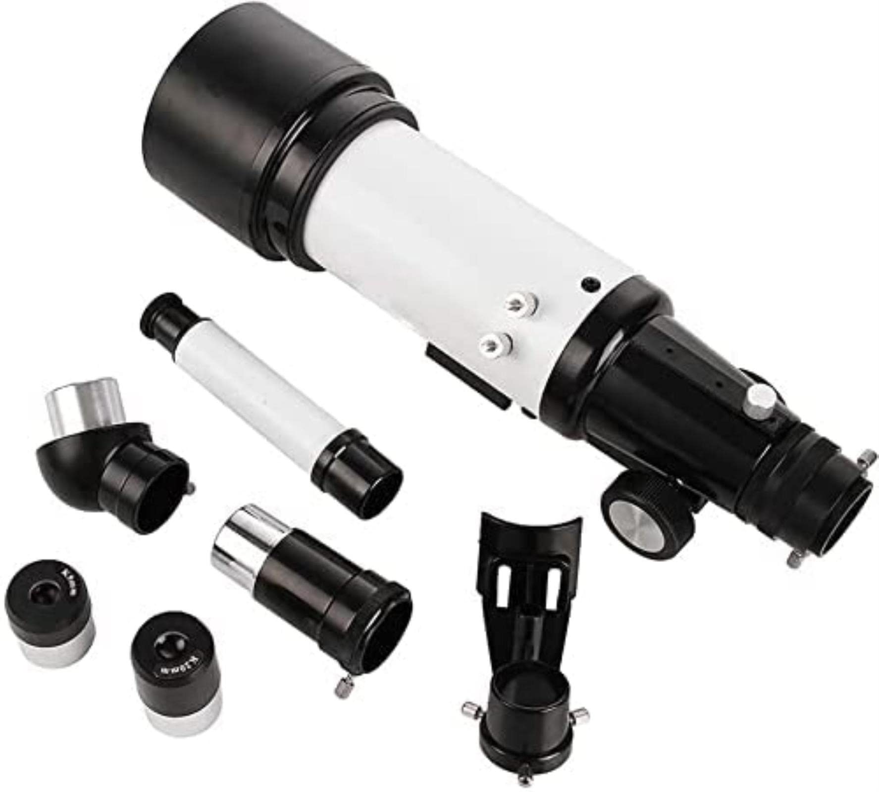Telescopi Telescopio rifrattore da Viaggio da 100 mm con Regolabile, con Supporto per Telefono Cellulare, telescopio a Doppio Scopo Cielo e Terra
