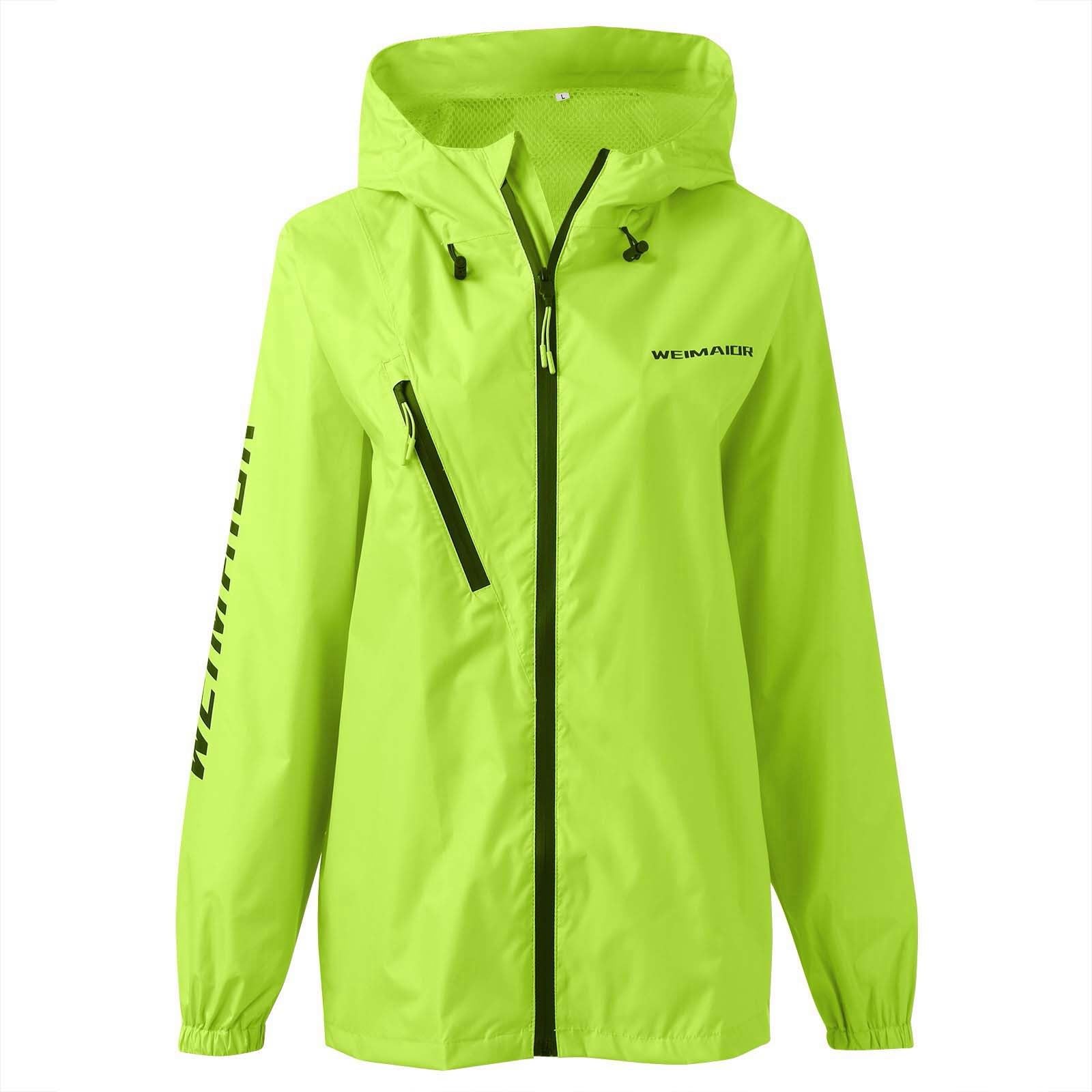 Ensemble Femme Ete 2 Pièces Poncho de Pluie léger imperméable et Respirant avec Capuche Ajustable et Poches pour Hommes et Femmes