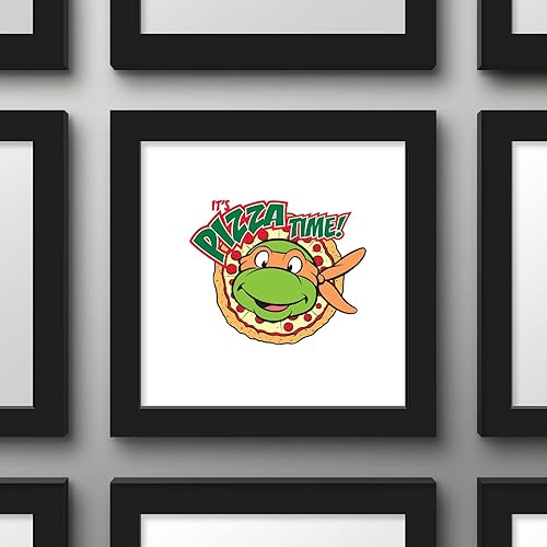 Miniatura 3 de Trends International Gallery Pops Nickelodeon Teenage Mutant Ninja Turtles - It's Pizza Time Póster de pared, 12 x 12 pulgadas, versión enmarcada en