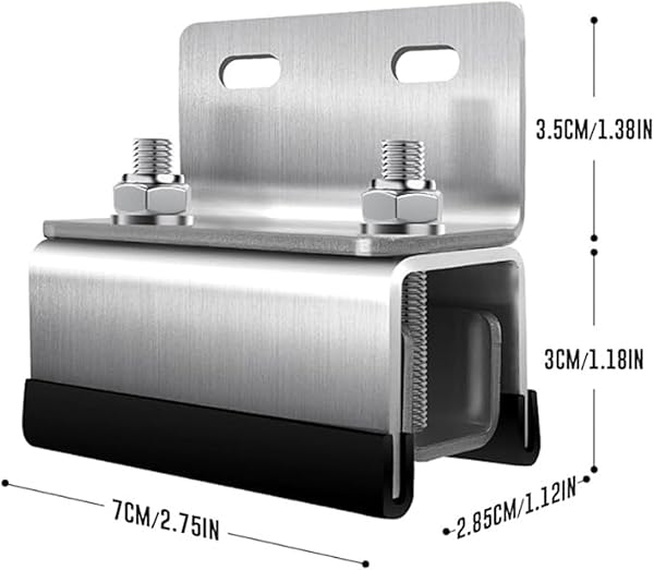 6pcs Van Roof Rack Mount Kit, 304 Stainless Steel Brackets, Compatible with ProMaster/Boxer/Ducato/Jumper Vans, Roof Mount Kit for RV Solar Panels - 2