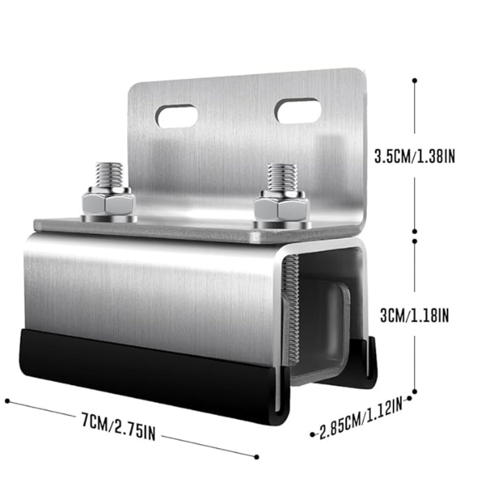 6pcs Van Roof Rack Mount Kit, 304 Stainless Steel Brackets, Compatible with ProMaster/Boxer/Ducato/Jumper Vans, Roof Mount Kit for RV Solar Panels - 3