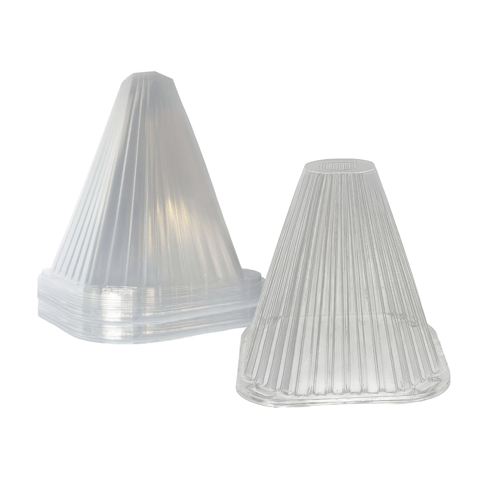 CALANDIS™ Garden Cloches for Plants Mini Greenhouse Outdoor Reusable Bell Plant Covers 15cmx15cmx4.5cm 20pcs | Greenhouses & Cold Frames | Garden Structures & Shade | Yard, Garden & Outdoor Living-image-38