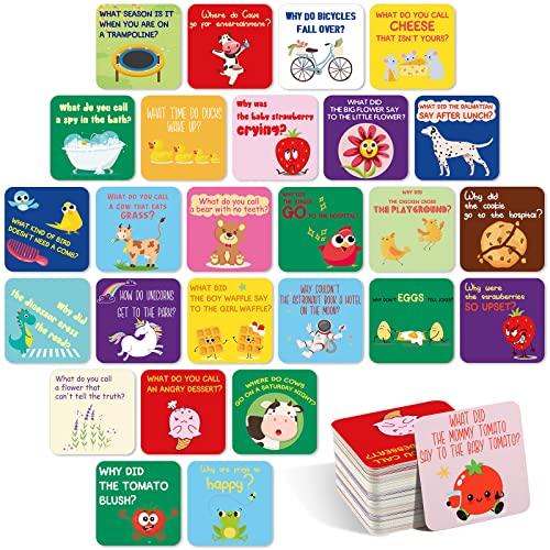 Image of Pajean 80 Joke Cards for Lunchbox Kids Cute Lunchbox Notes Inspirational and Motivational Positive Affirmations Puns Cards for Teacher Kids Student Picnics Party Mini Notes Postcards (Classic Style)