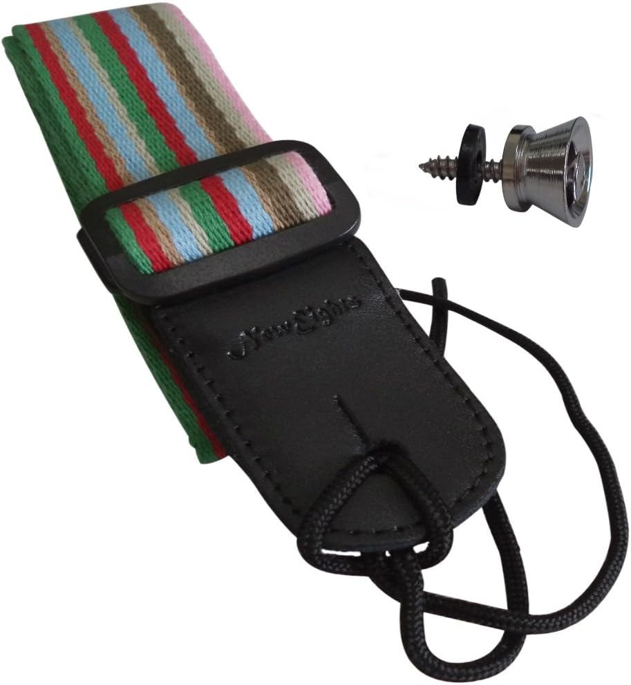 NewEights Ukulele Strap Pure Cotton Light Colors Colorful