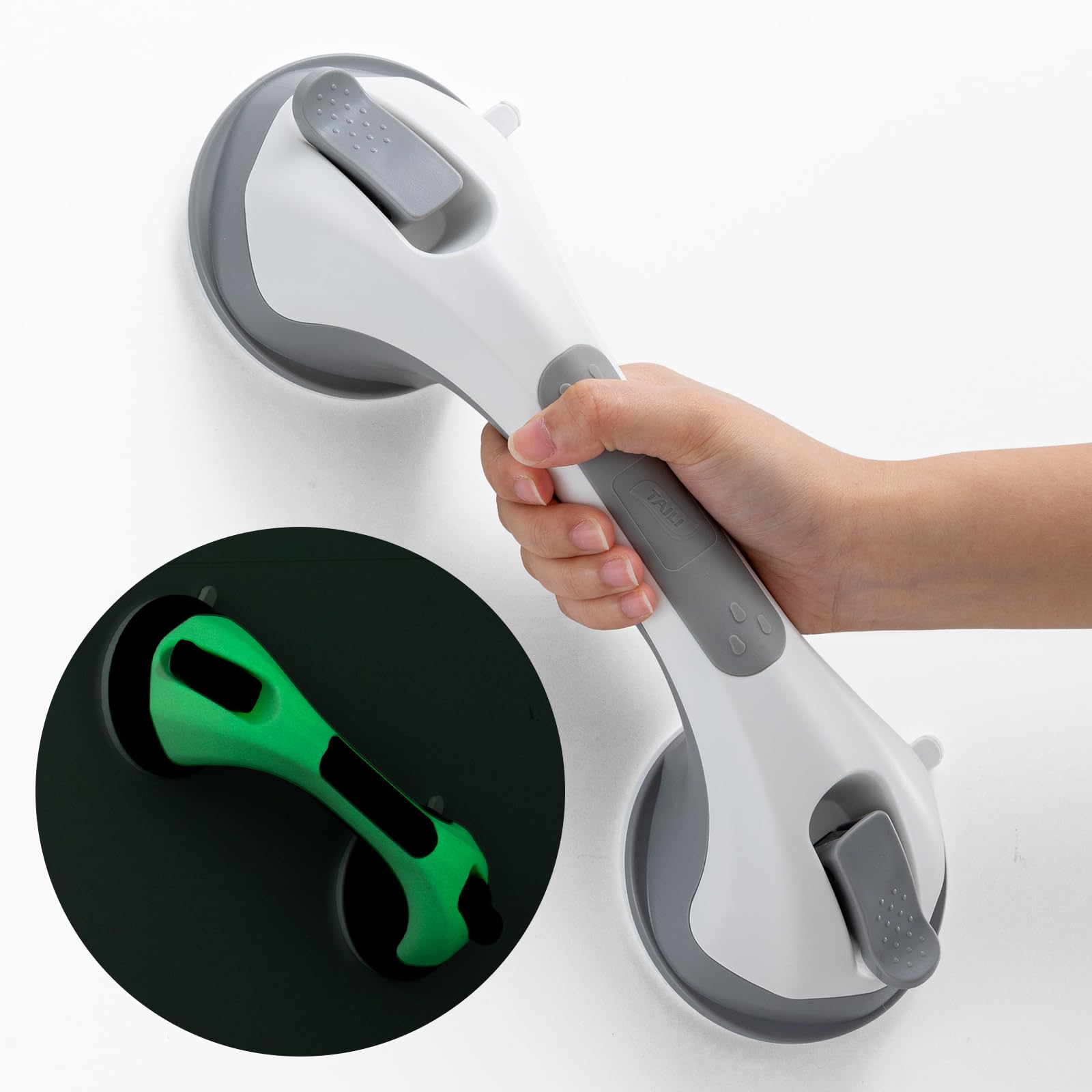 Barre d'appui de douche phosphorescente TAILI amovible et imperméable