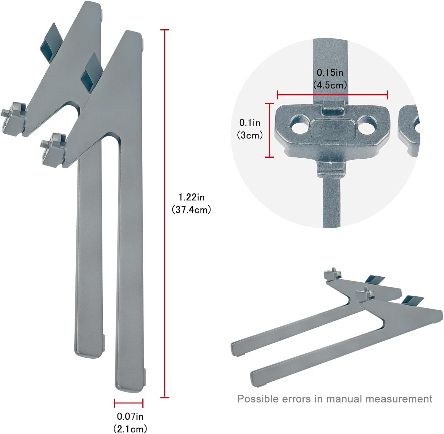 WINFLIKE Replacement TV Base Stand Legs for Hisense 65 Inch Class U8 U8H Series Mini-LED Quantum ULED 4K UHD Smart Google TV LED 65U8H 65U8HQTUK with Screws and Instruction