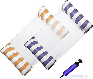 Pool Inflatables Floats for Adults, Portable Swimming Pool Inflatable with a Manual Air Pump, 2 Set Multi-Purpose Inflatable Hammock for Swimming Pool (Saddle, Lounge Chair, Hammock, Drifter) Enjoy Beach Sunshine Recreational Pool Toys