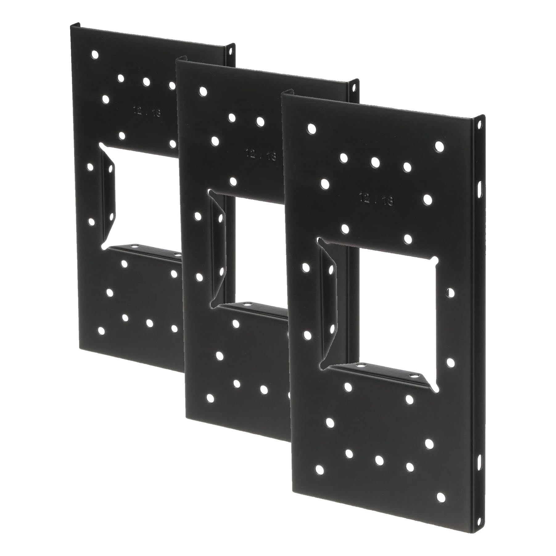 Architectural Mailboxes UMBS0B06AM Mounting Board, Steel Accessory, Black (Pack of 3)