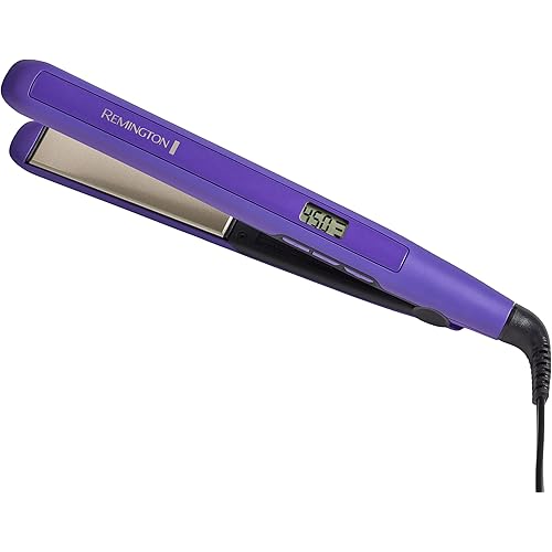 Remington 1" Flat Iron, Hair Straightener with Anti-Static Technology, 30-Second Heat Up & 60 Minute Auto Shut-Off, 30% Longer Ceramic Floating Plates, Titanium + Ceramic Coating