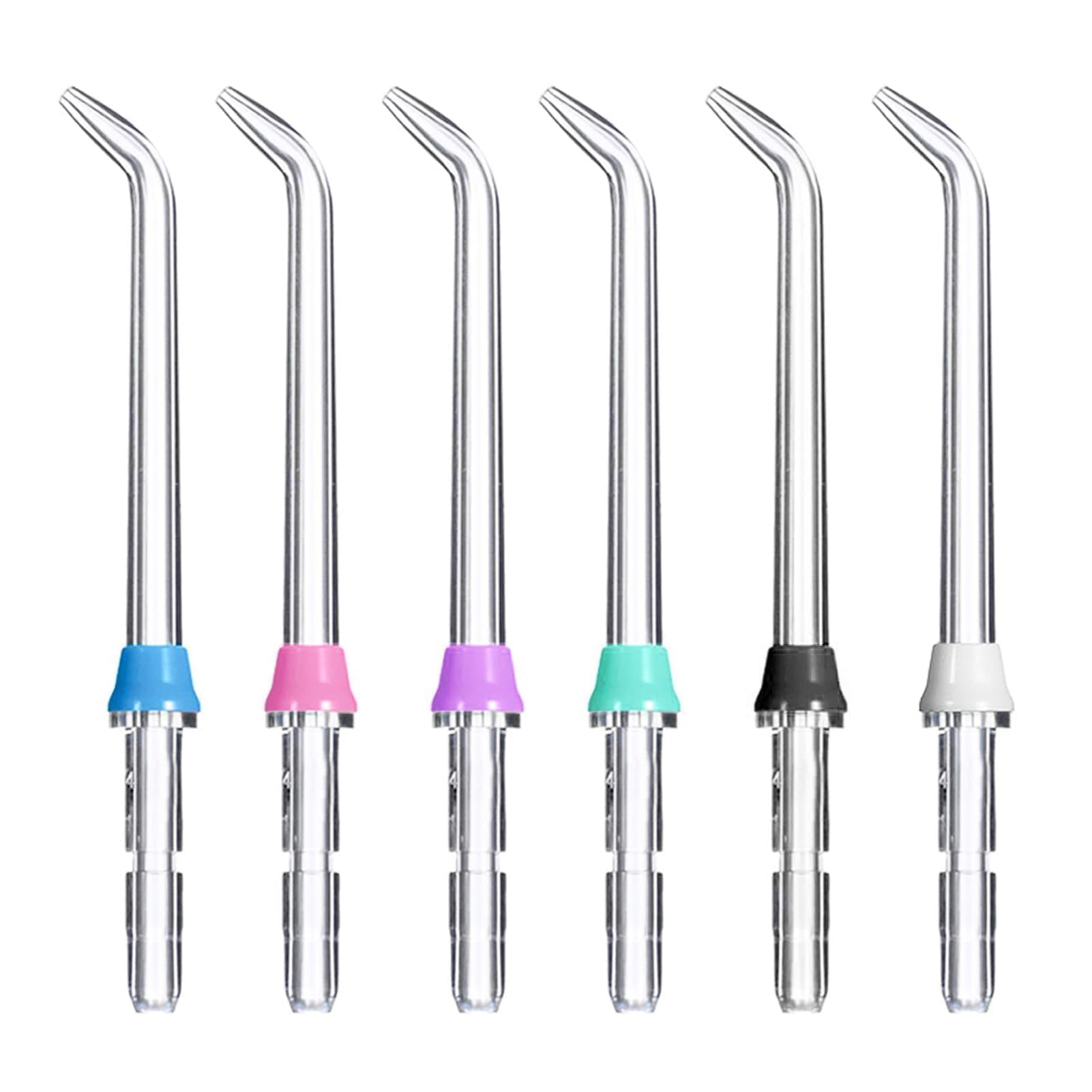 6 Piezas Boquillas de Repuesto Compatible con Waterpik Water Flosser Puntas Ortodónticas para Irrigador Bucal/Dental Limpieza Profunda Encías Compatible con Waterpik Modelos