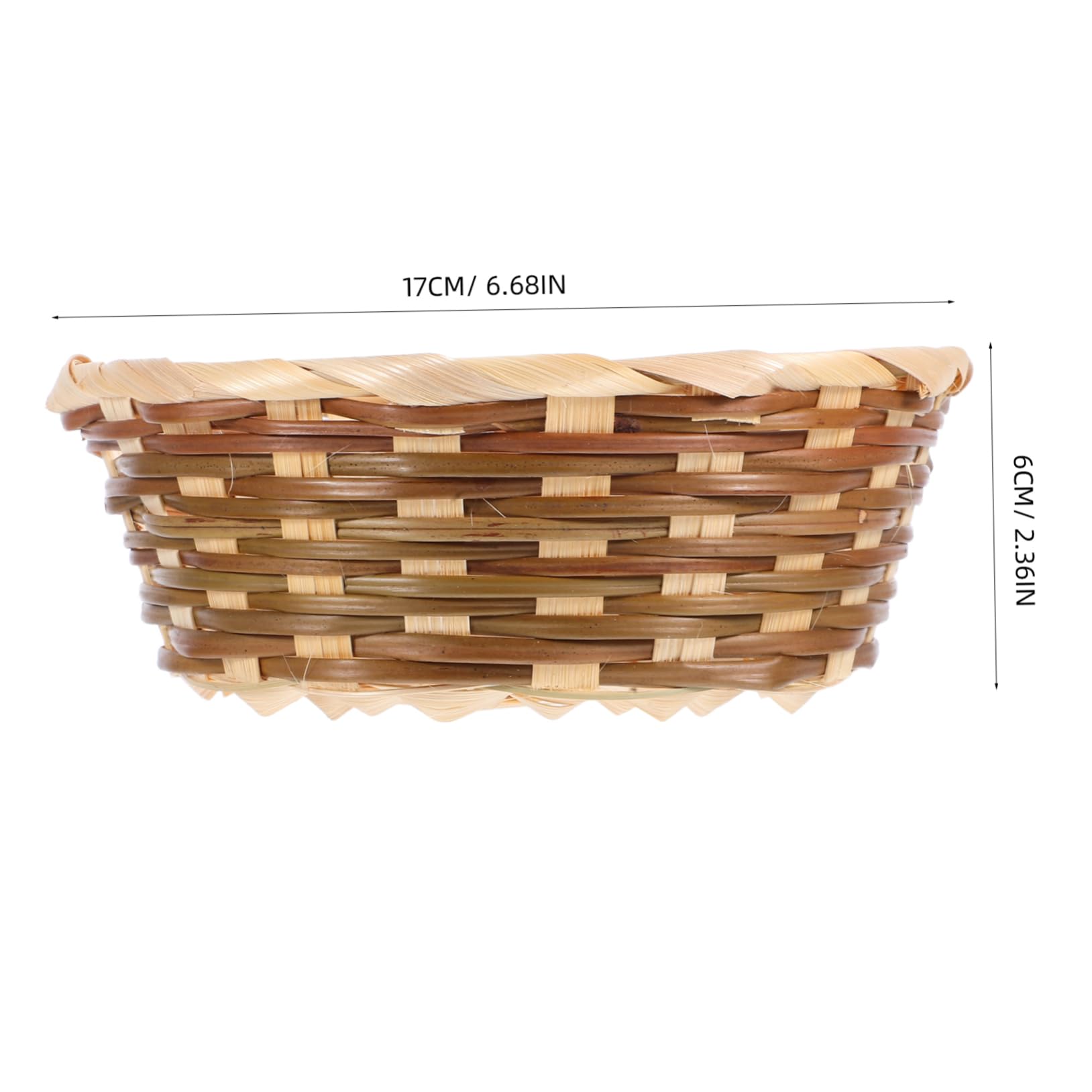 OUNONA 5pcs Snack Basket Handwoven Fruit and Bread Storage Baskets Lightweight and Practical Organizers for Kitchen Parties and Daily Use