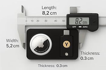 Amazon.com: YubiKey 5 NFC Card Holder with AirTag Slot Anti-Loss