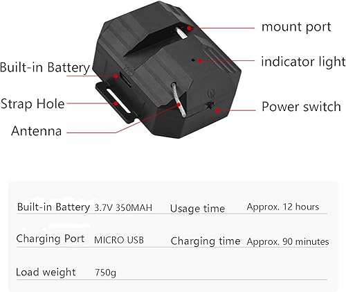 Miniatura 5 de Sistema Airdrop compatible con DJI Mini 4 ProMini 3Mini 3 ProMini 2Mini SE Drone Payload Dropper Release Dropper System Delivery Transport Device