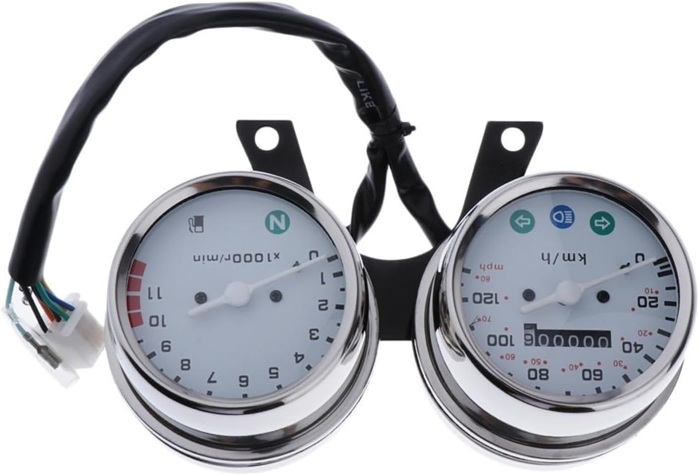 Speedometer Odometer Motorbike Motorcycle Digital Display Speedometer Motorbike Dual Mechanical Odometer Display Speedometer and Engine Instrument