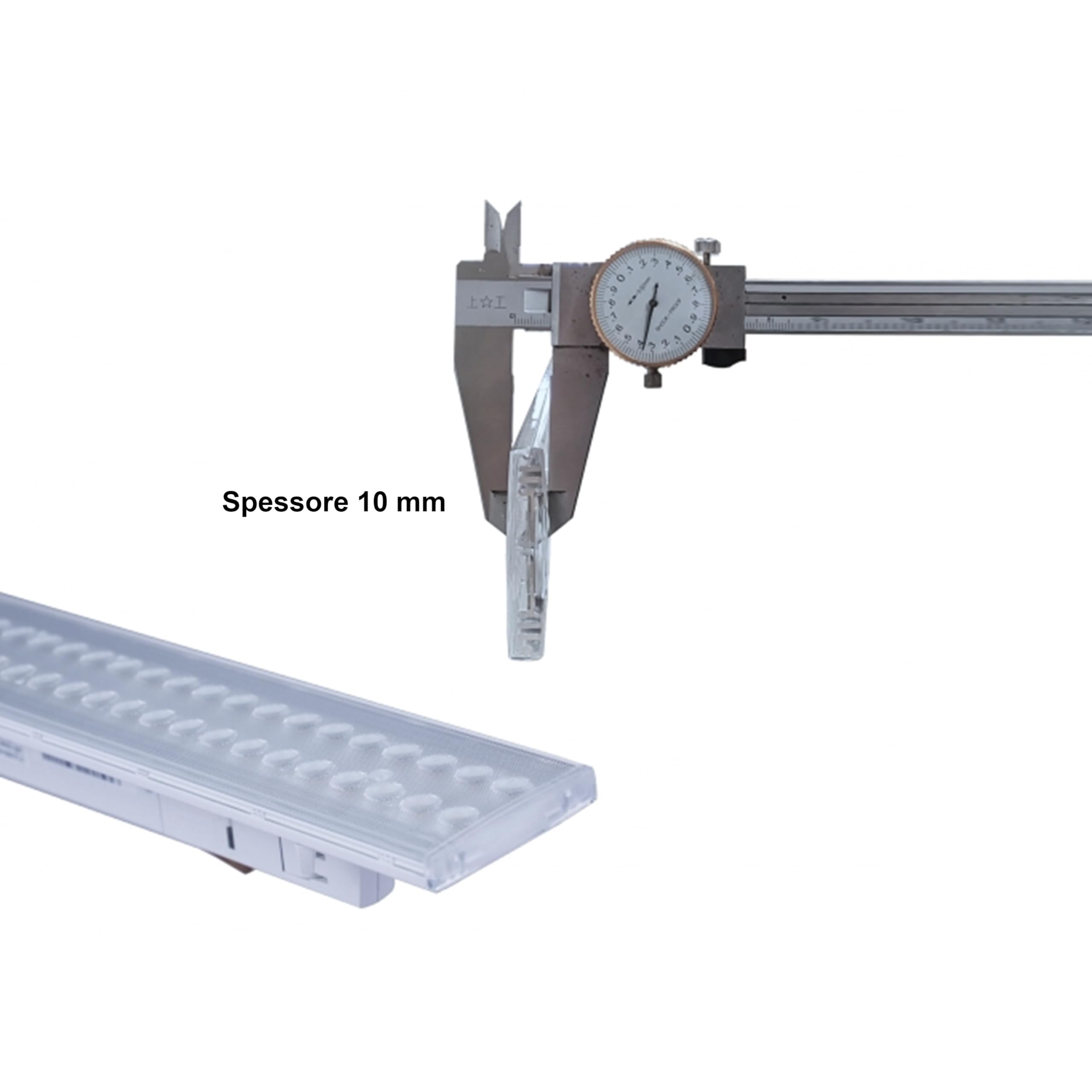 Lampada Lineare 60W 150 cm a Binario Trifase Bianco Luce e Potenza Regolabile