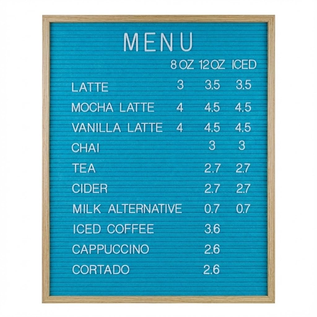Large Felt Letter Board 61 x 76 cm – Blue Changeable Letter Board for Wall Display, Home Décor, Office, Café and Events — image 1