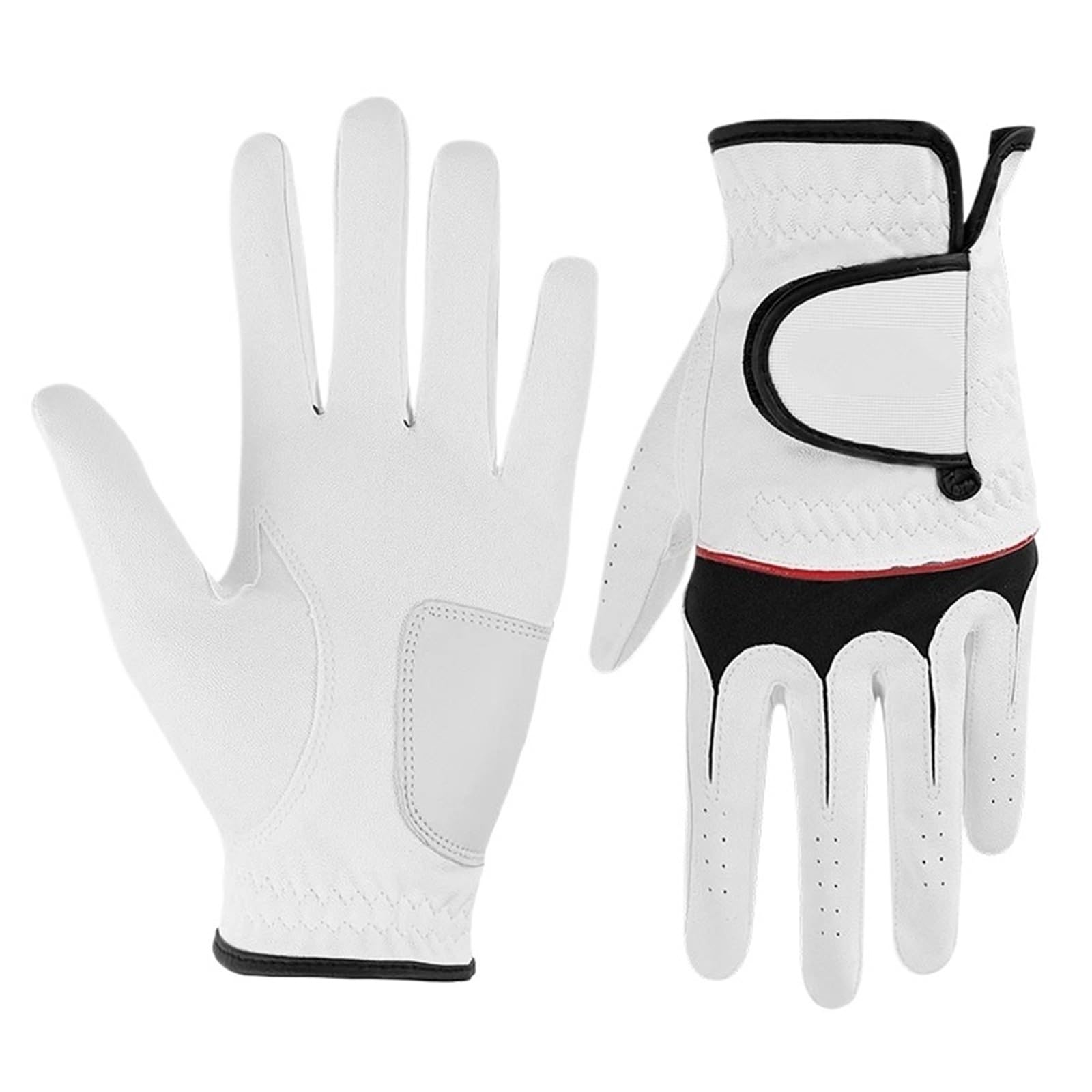Générique Compatible avec Les Gants de Golf de la Main Gauche des Hommes PU Lycra élastique antidérapant Respirant Conception Confortable