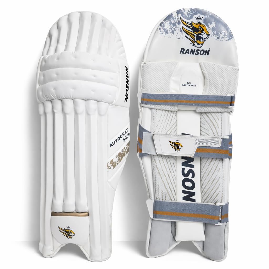 RANSON Autocrat 5000 Cricket Batting Leg Guard | Lightweight Batting Protection with Impact Absorbing Padding | Comfortable Fit for Regular Play | Suitable for Right-Handed Men-image-13