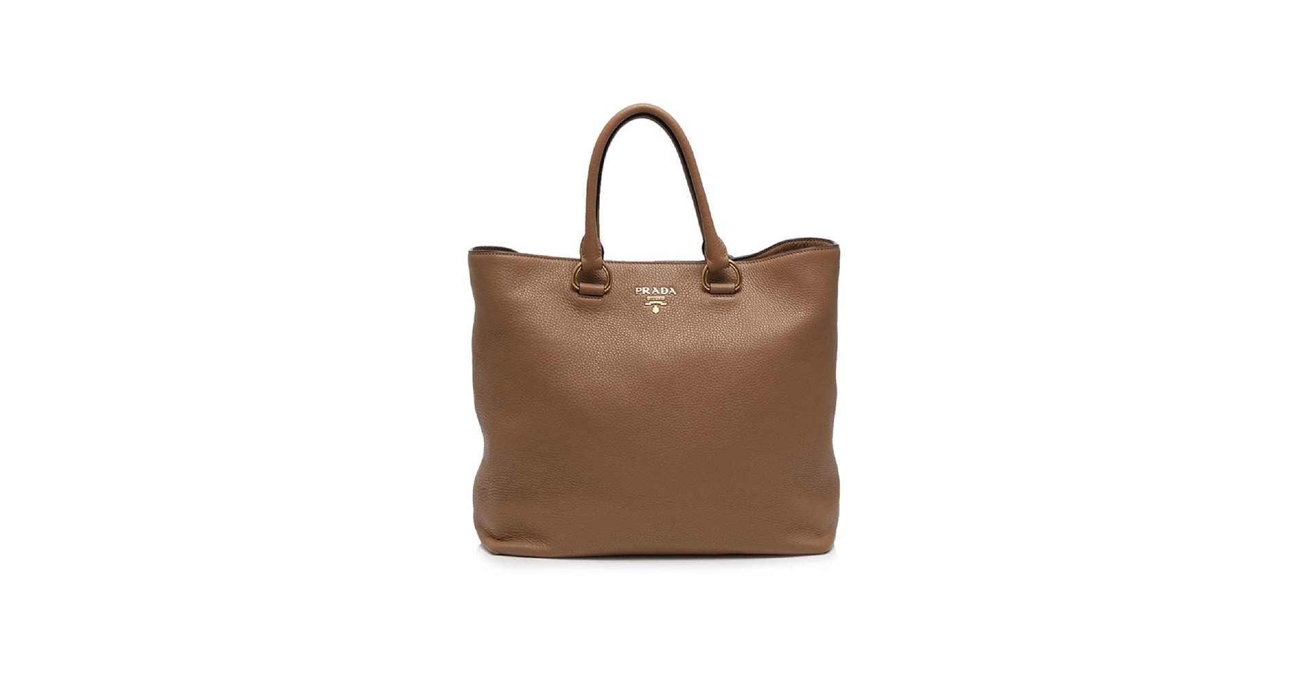 Amazon.com: Prada Women's Brown Vitello Phenix Shopping Tote