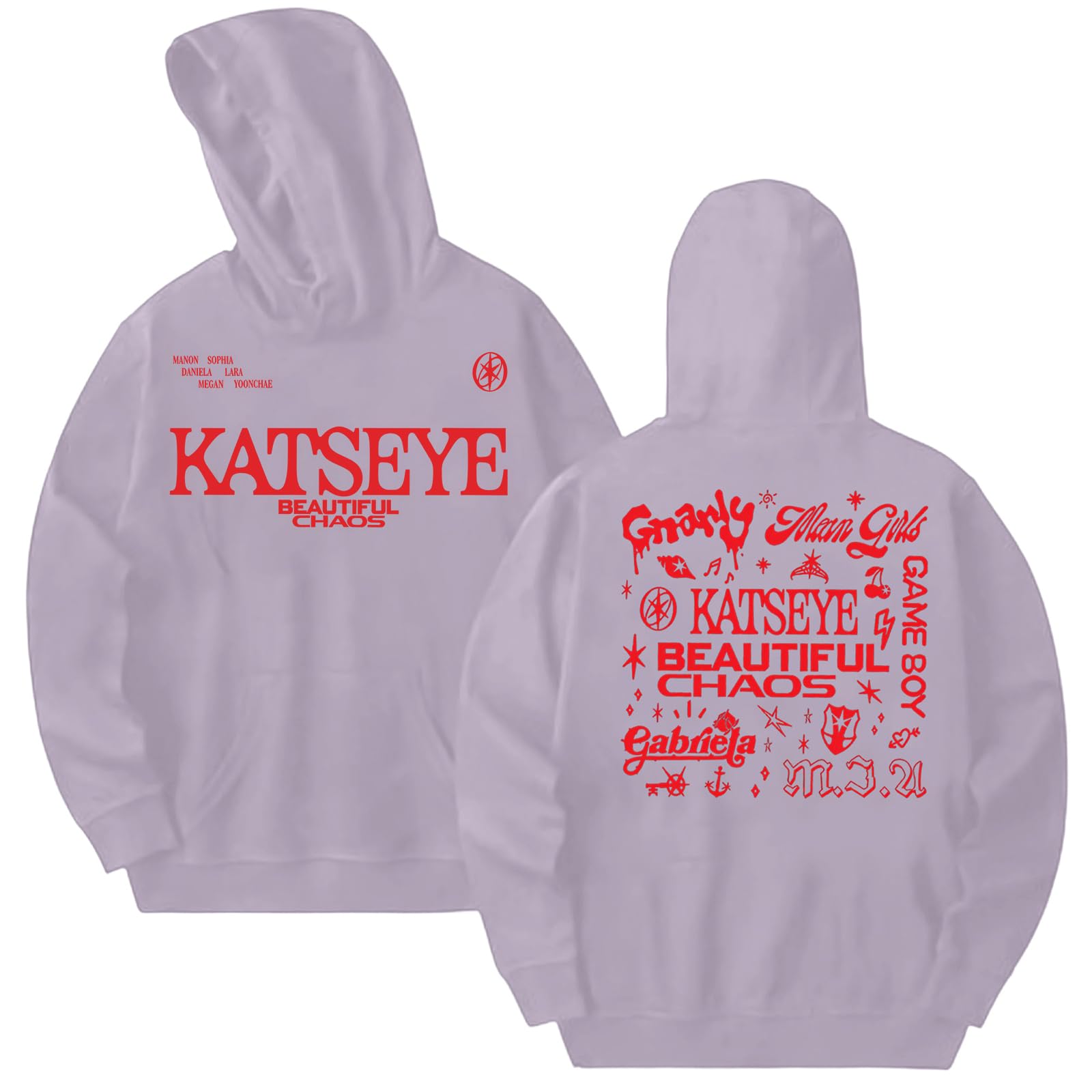 KATSEYE Hoodie Unisex Music Album KATSEYE Merch Sweatshirts Long Sleeves Hooded Pullover for Women Men Fans 2025