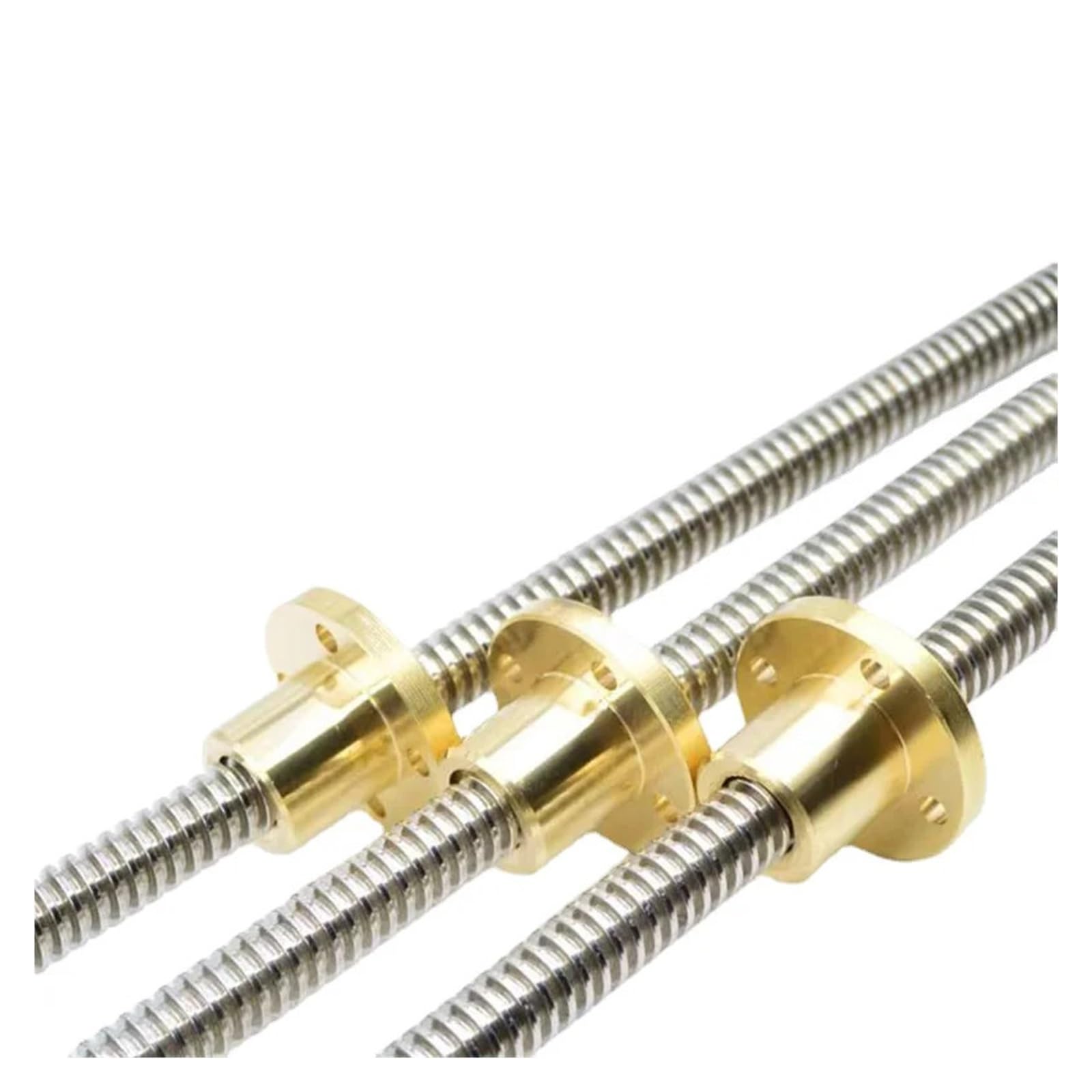Metal Ball Screw nut 1PC T14 Trapezoidal Rod Lead Screw Thread 14mm Lead 6mm with Brass Nut Length 100mm-600mm(500mm)