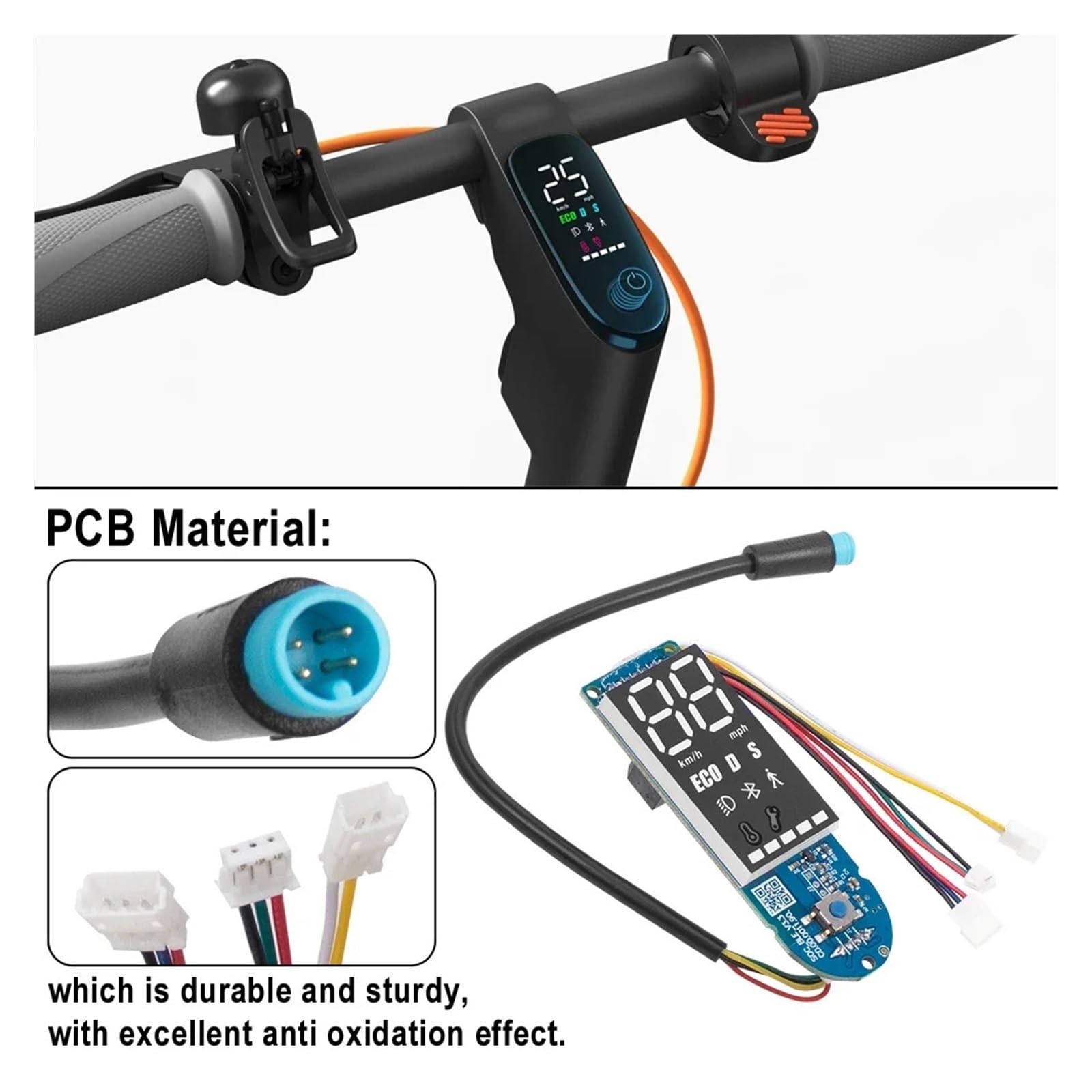 Pannello display del circuito Bluetooth Cruscotto, for Ninebot, for scooter elettrico F20 F30 F40 Custodia protettiva in plastica Visualizza Shell Cruscotto per scooter elettrico(Dashboard)