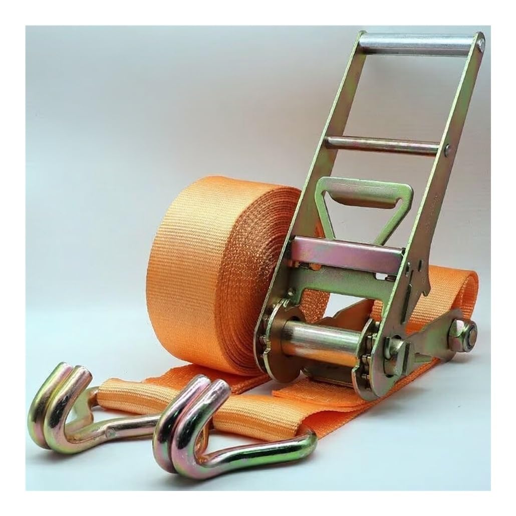 Juego de 3 o 4 Correas de Amarre con trinquete de Alta Resistencia y 3-65 pies de Largo con Ganchos en J para Camiones, remolques, Barcos, contenedores, Kayaks(W7.5cm/3in,8.0m/26.2Ft)