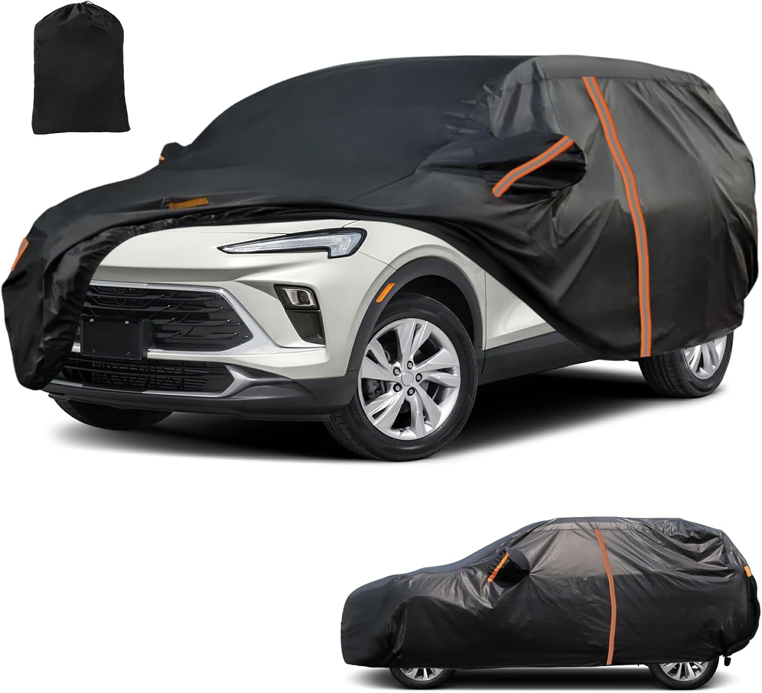 Waterproof SUV Car Cover Custom Fit for Buick Encore GX,All Weather Outdoor SUV Car Covers, Windproof Bands Cover,Reflective Strip for Snow Rain Dust Cover,Sun UV Protection Cover
