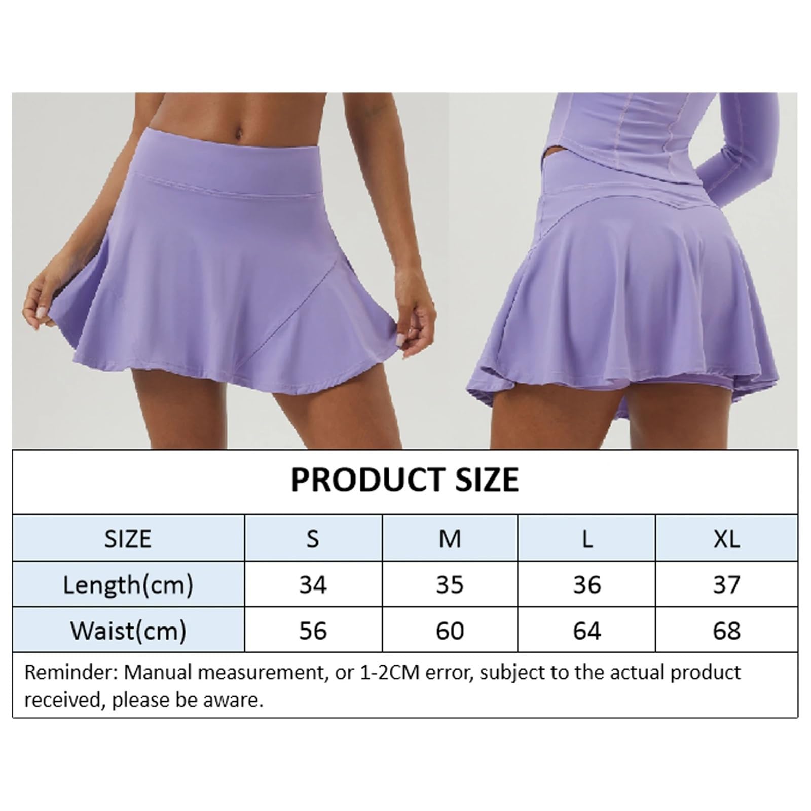 Falda pantalón de Tenis for Mujer con Bolsillos Ocultos for Fitness, Pilates, Deporte, Yoga, Gimnasio al Aire Libre para Correr y Hacer Ejercicio Físico