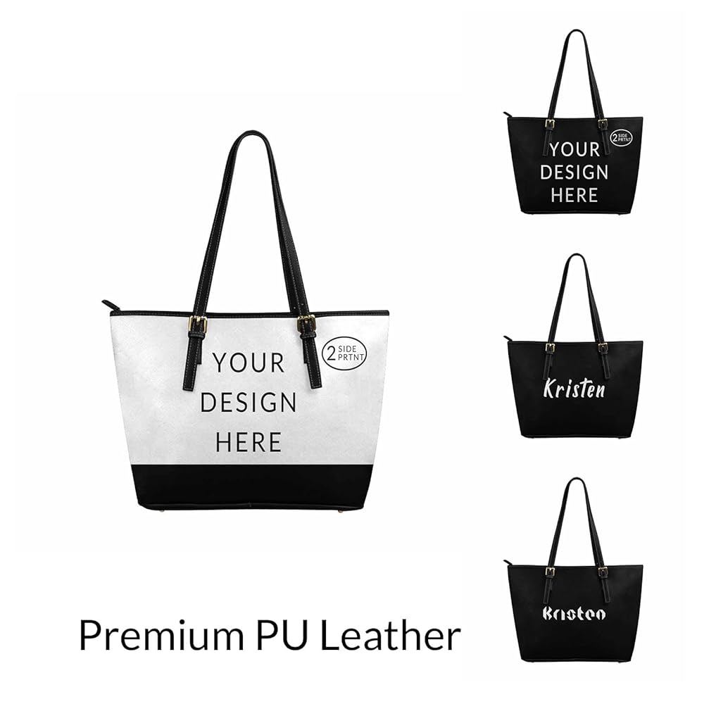 Amazon.com: Personalized Custom Tote Bag for Women PU
