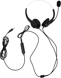 UKCOCO 1 Conjunto De Fone De Ouvido Fone De Ouvido De Escritório Fone De Ouvido Fone De Ouvido Fone De Ouvido Para Telefone Celular Fone De Ouvido Com Fio Com Microfone Fone De Ouvido