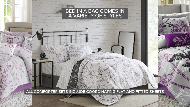 Amazon.com: Madison Park Essentials Jaxon Bed in a Bag Comforter
