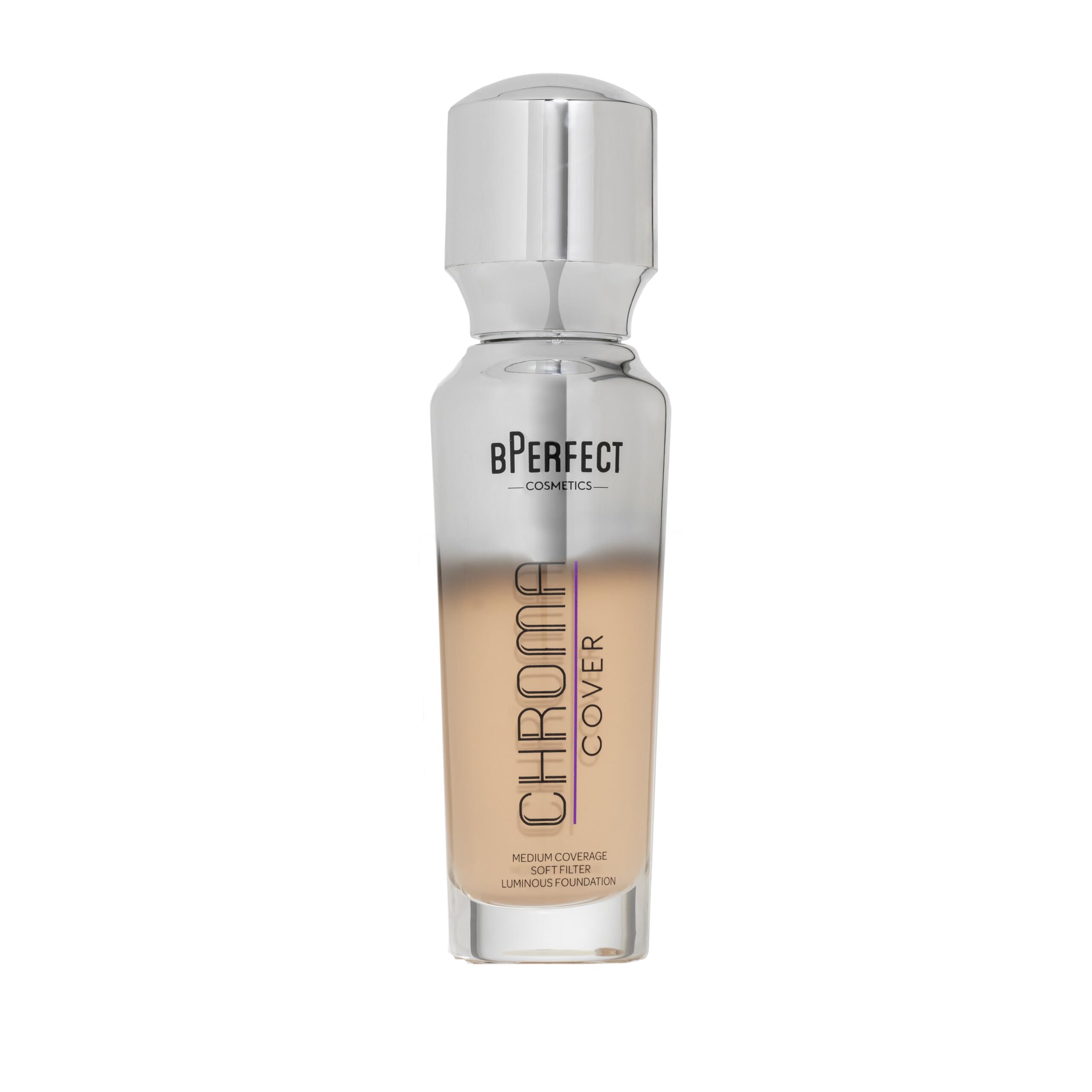BPerfect Chroma Cover Luminous Foundation - Radiant Filter Finish, Buildable Coverage - Shade 15 - C6 Medium Beige Bisque Tone