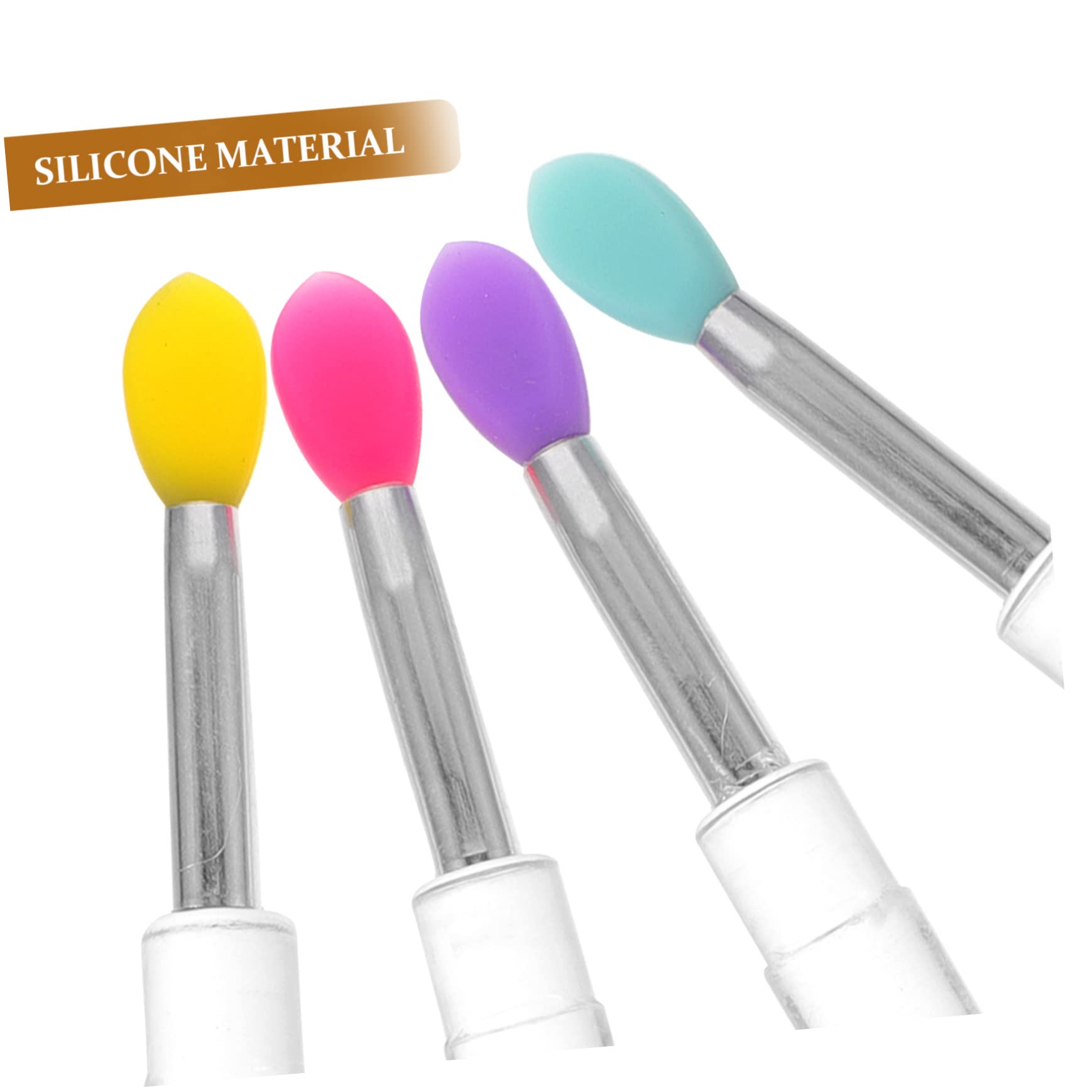 SOESFOUFU Silicone Lip Applicators 8 Pack Reusable Lipstick Applicator Wands for Eyeshadow Lipstick Lip Gloss
