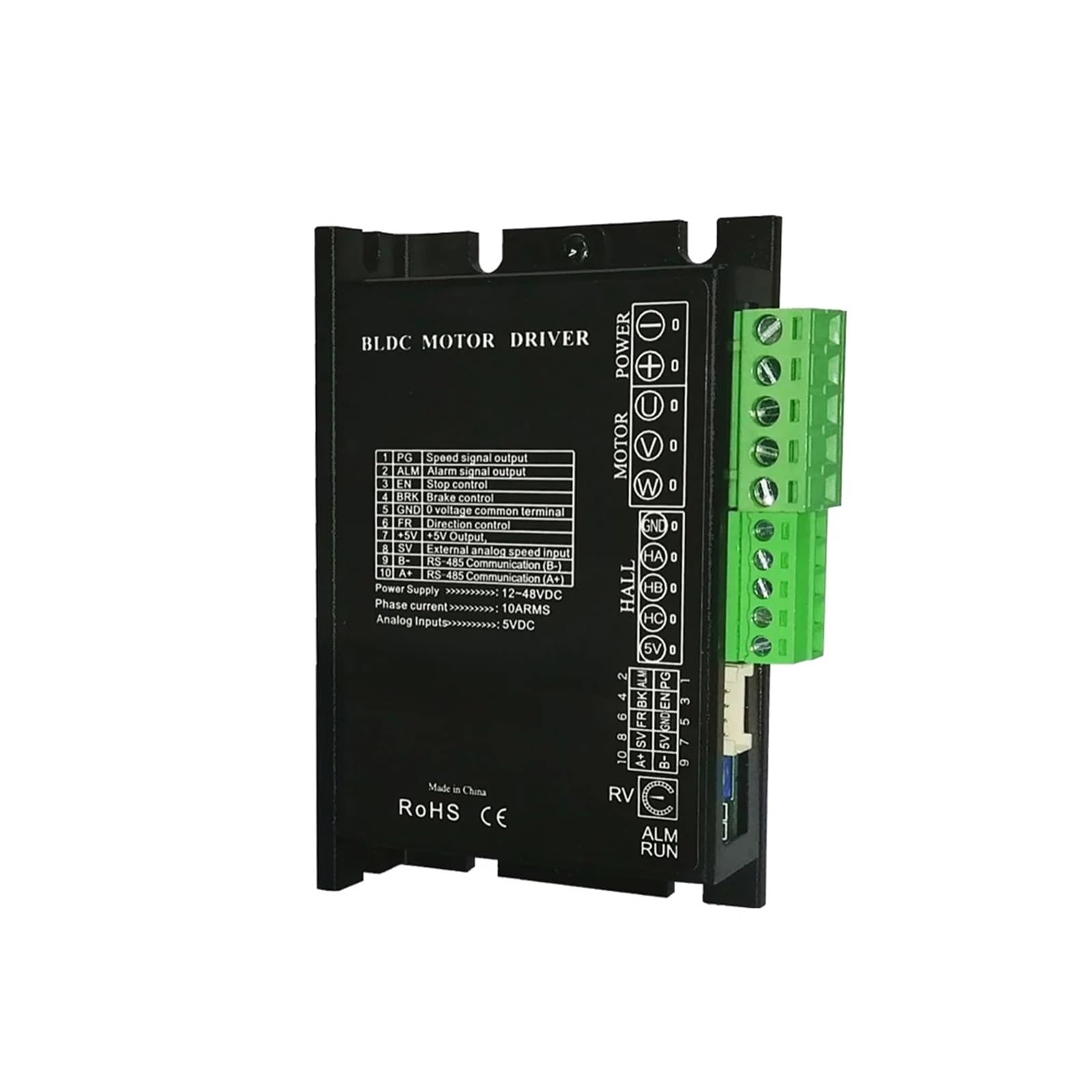 Bezszczotkowy silnik BLDC o mocy 100 W, 3000 obr./min, 5000 ., 10000 ., NEMA23 Trójfazowy bezszczotkowy prądu stałego 24 V z napędem analogowym RS485 do CNC,Przemysłowe i DIY(3000Rpm)