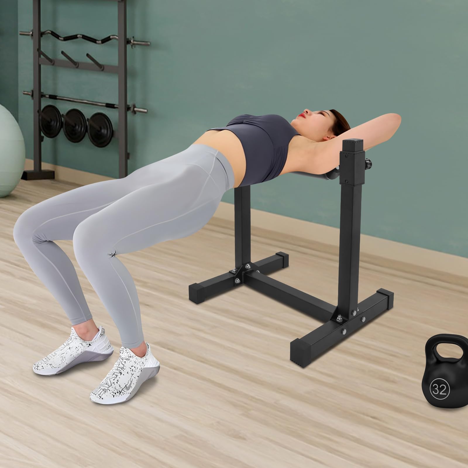Split Squat Stand - Rullo squat, regolabile in altezza, per squat condivisi bulgari, 1 gamba per peso corporeo o manubrio, 61,2 x 56,7 x 67,3 cm