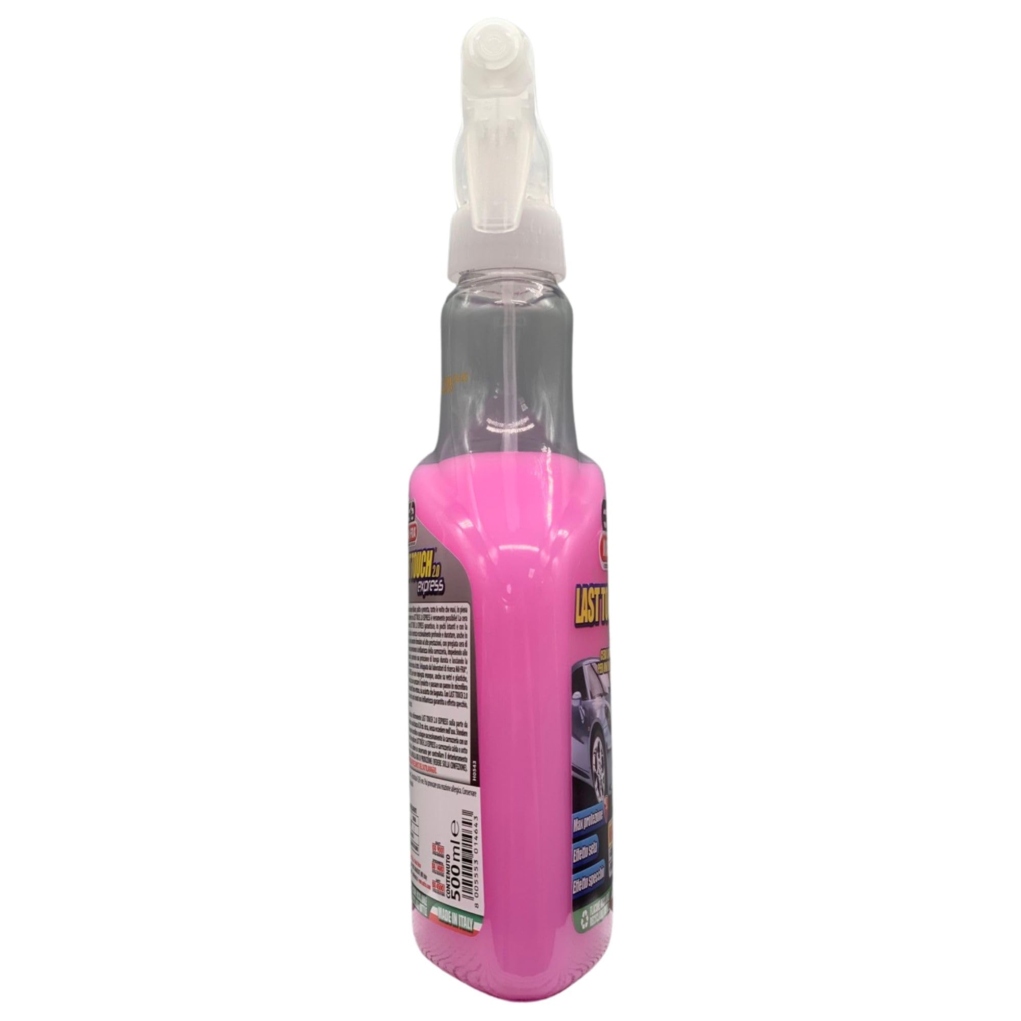 Cera Liquida Superveloce Spray LAST TOUCH 2.0 EXPRESS, Per Una Rifinitura Perfetta. Azione Pulente e Protettiva, Effetto Specchio, Effetto Seta, Non Unge 500ml (2 Spray)