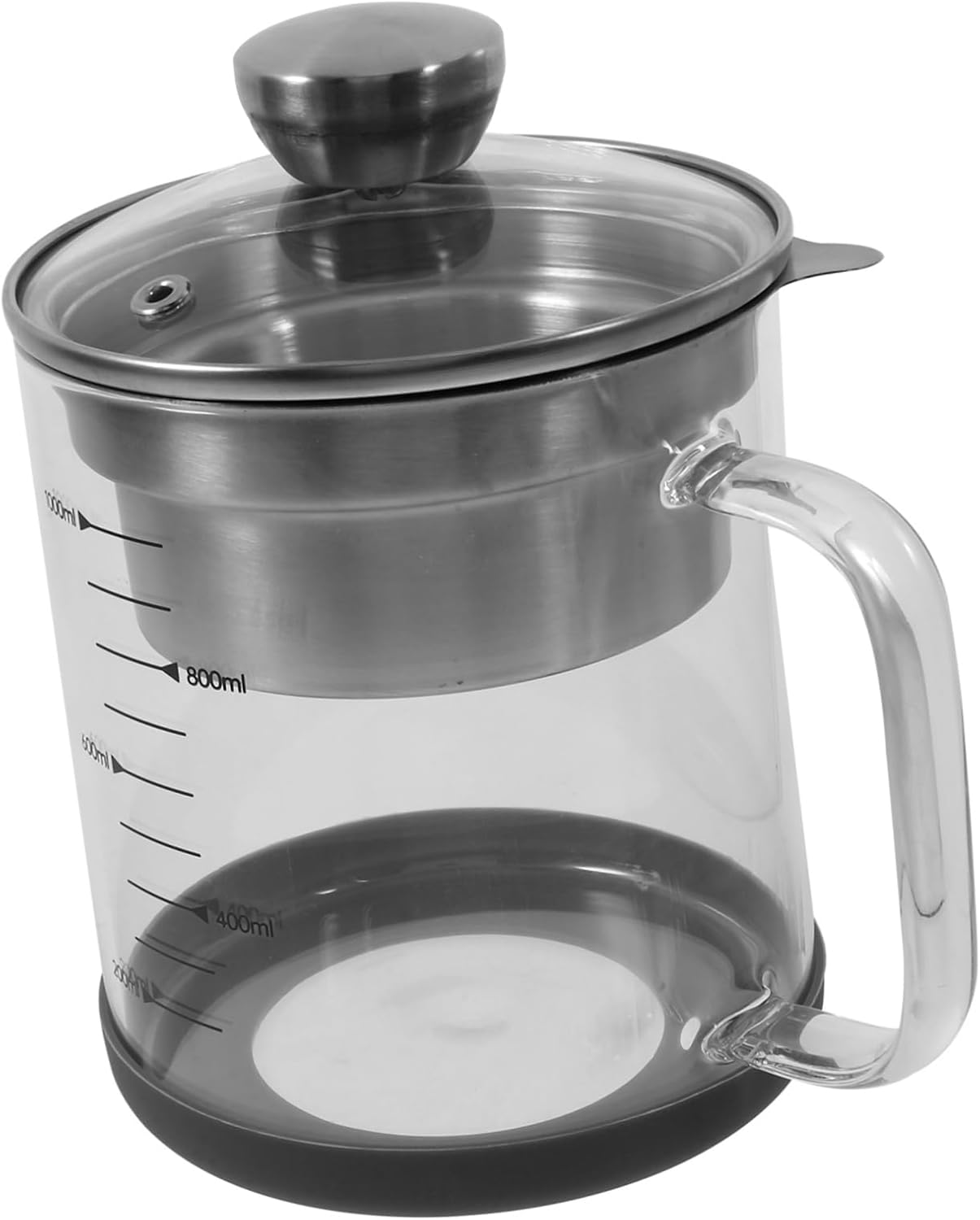 Stainless Steel Soybean Milk Filter Jug with Scale Large Capacity Juice Strainer for Cooking and Tea Household Tea Container with Fine Mesh Strainer