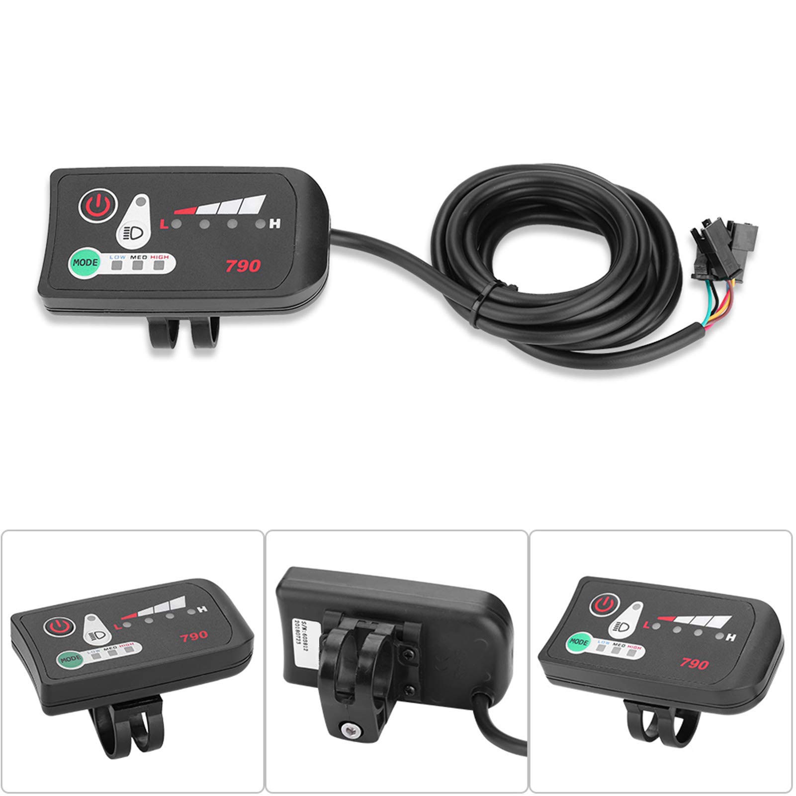 Feeshoppher E-Bike Display KT-LCD8H - Farbdisplay Für 24V/36V/48V Elektrofahrräder