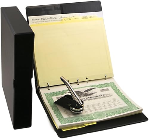 Kit LLC con carpeta de registros de compañía de responsabilidad limitada, sello de empresa, certificados de membresía impresos con trozos de página