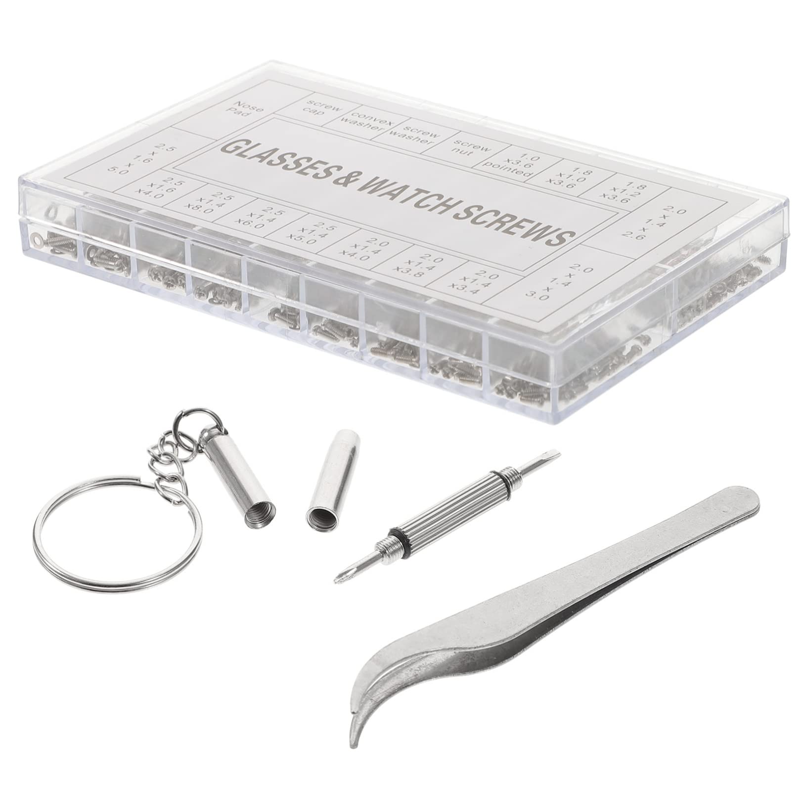 HOMSFOU Eyeglass Repair Kit Mit Präzisen Schraubendrehern Für Brillenreparatur Und Nasenpad-austausch Für Verschiedene Brillenarten Langlebig Und Komfortabel