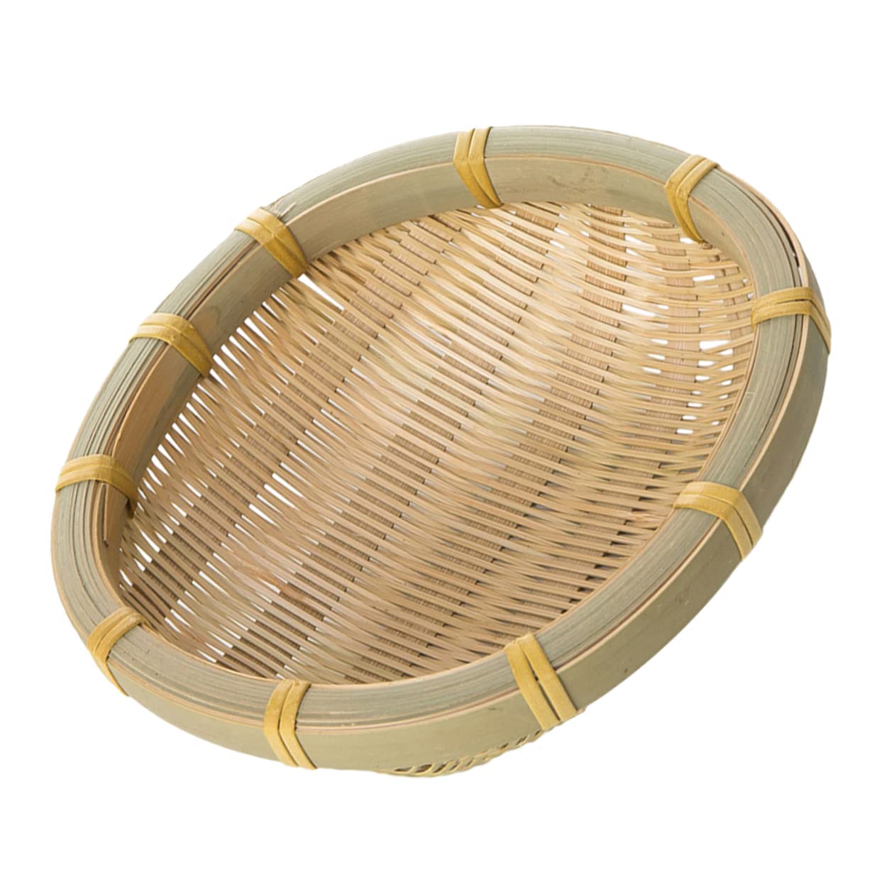 HOMOCONO 1pc Storage Basket Fruit Decor Basket for Fruit Mini Basket Woven Storage Basket Rattan Storage Basket Wicker Fruit Drain Basket Weave Basket Bread Serving Basket Oval Tray