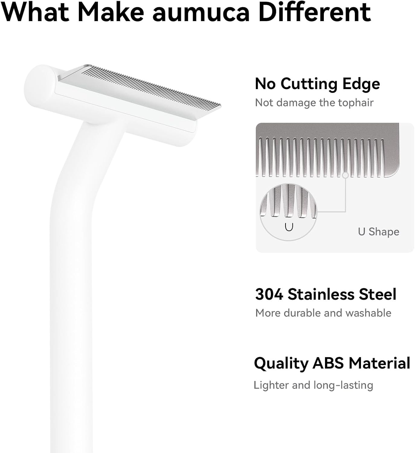 aumuca Cat Dog Comb for Short Haired Cats Dogs, Painless Cat Brush Deshedding Comb with Gentle Tooth, Effectively Remove Loose Hair 4 61tYE4EhYAL. AC SL1500