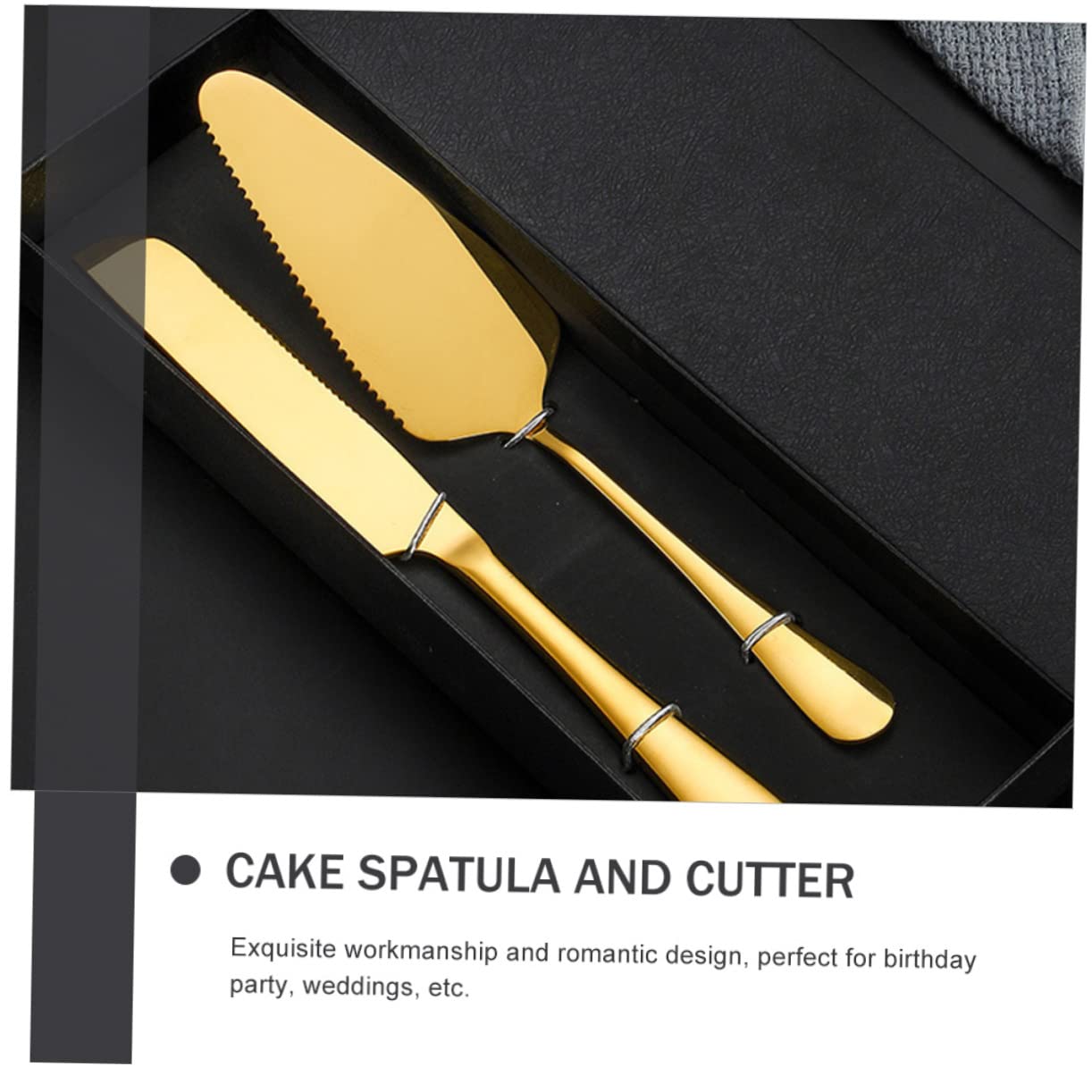 Garneck Professional Cake Knife Spatula Set Multi-functional Cake Cutting Tool Elegant