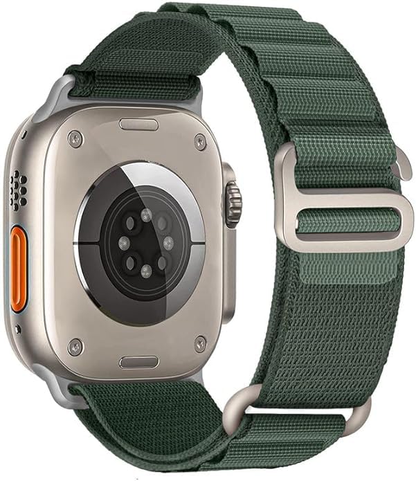 iTronix Alpine Loop Band Compatible with Apple Watch Band 49mm 45mm 44mm 42mm, Men Women,Adjustable with Metal C-Hook Strap for iWatch Ultra Series 9/8/7/SE/6/5/4/3/2/1 (Green) (B0D48Z5PGW) Amazon Price History, Amazon Price Tracker