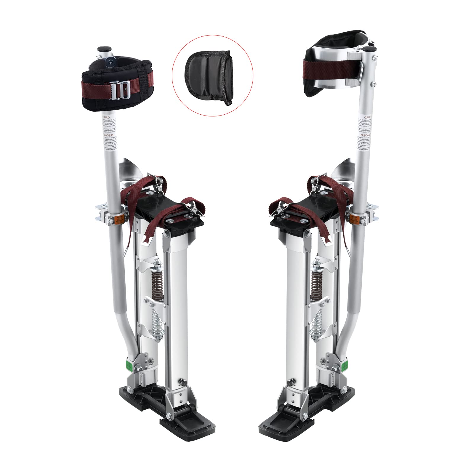 VEVOR Drywall Stilts, 18''30'' Adjustable Aluminum Tool Stilts with