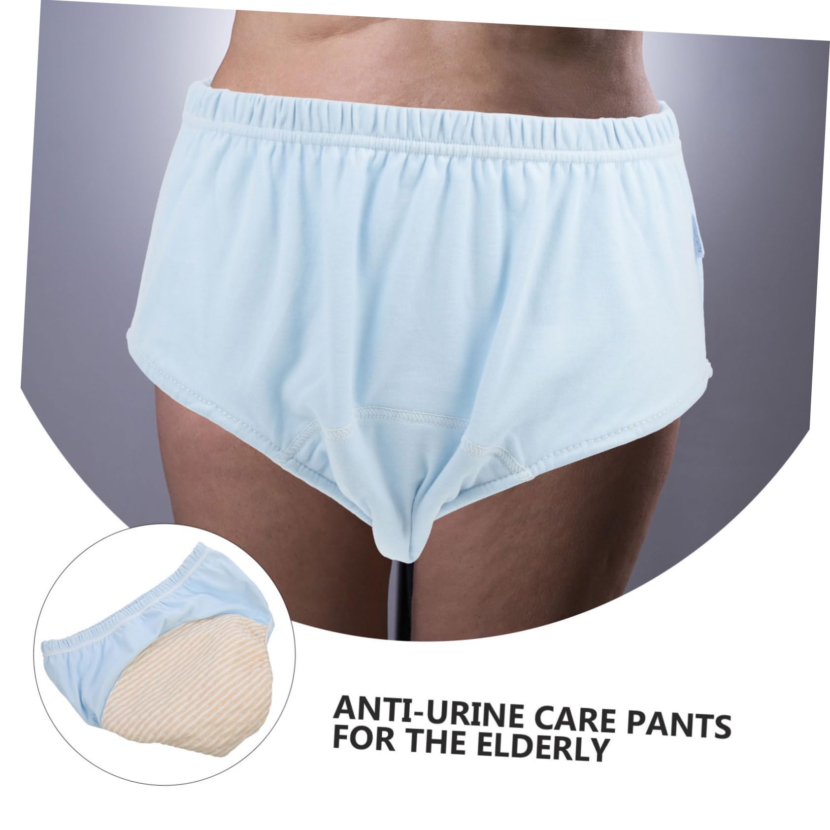 2piezas Para Ropa Interior Transpirable Para Ancianos Bragas De Cuidado Para Adultos Diseño Cómodo y Absorbente