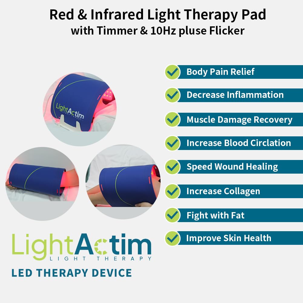 2 Modes Light Pad Skin Care Treatment Device,Facial Wrinkles for Anti Aging Pains Mode to Release and Improve the Muscle and Joint Pain